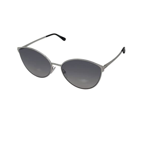 Tom Ford Zeila Cat Eye Silver Sunglasses Womens TF654 Rhodium Black main image 7
